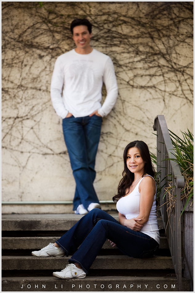 los angeles river and center gardens engagement images 